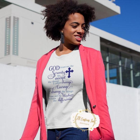 Serenity Prayer Meaningful Tshirt - Picture 2 of 2